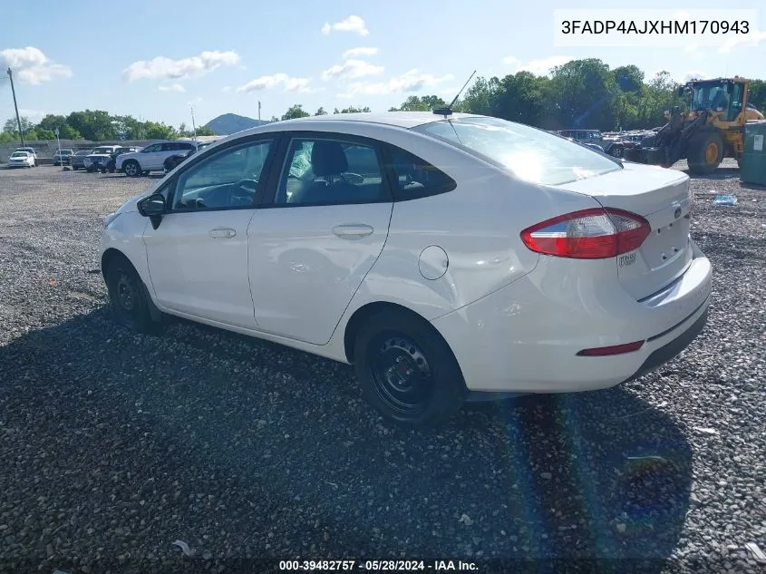 3FADP4AJXHM170943 2017 Ford Fiesta S