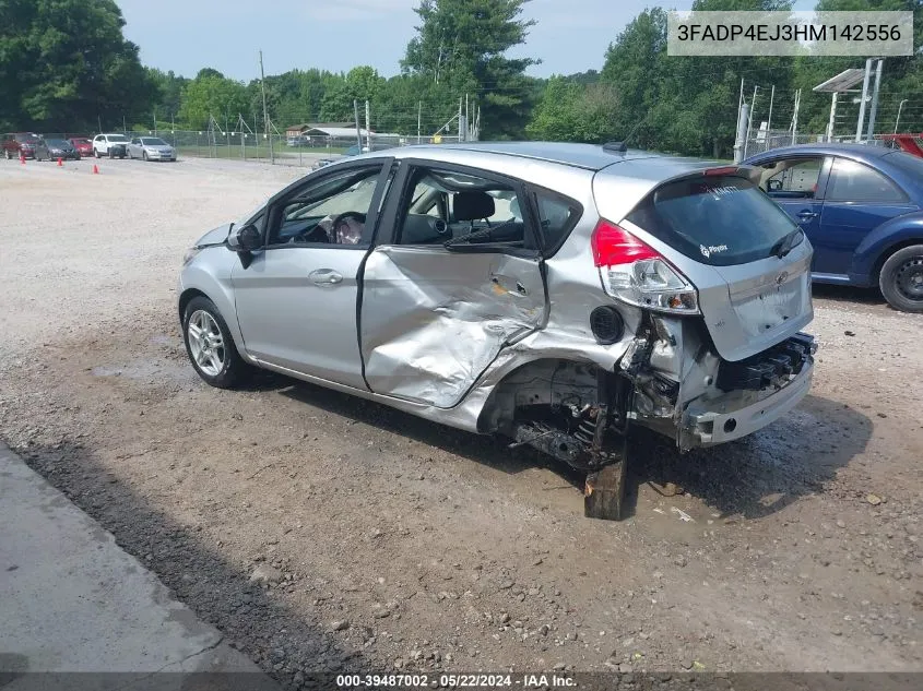 2017 Ford Fiesta Se VIN: 3FADP4EJ3HM142556 Lot: 39487002