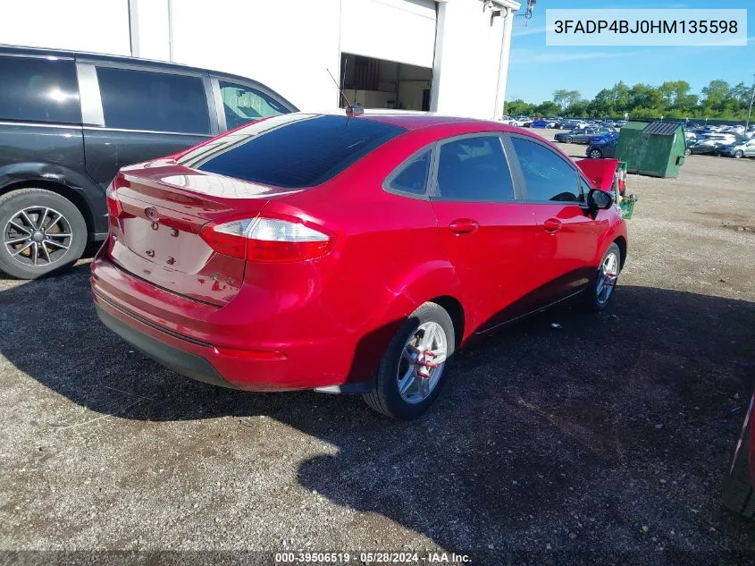 3FADP4BJ0HM135598 2017 Ford Fiesta Se