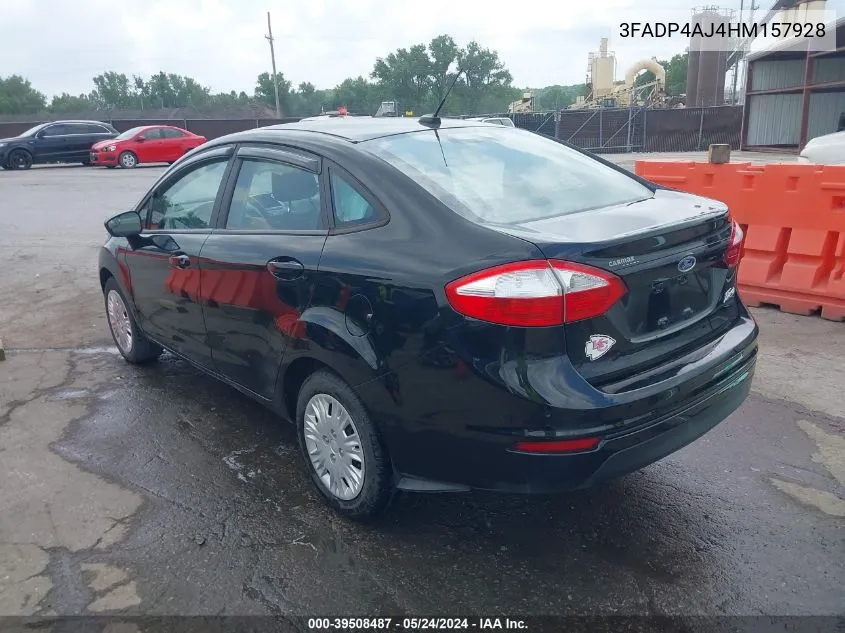 2017 Ford Fiesta S VIN: 3FADP4AJ4HM157928 Lot: 39508487