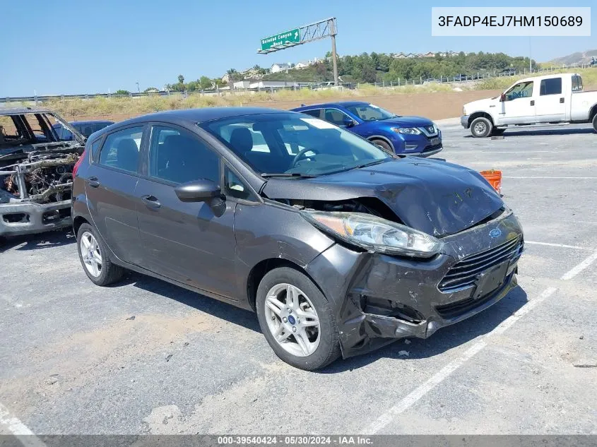 3FADP4EJ7HM150689 2017 Ford Fiesta Se