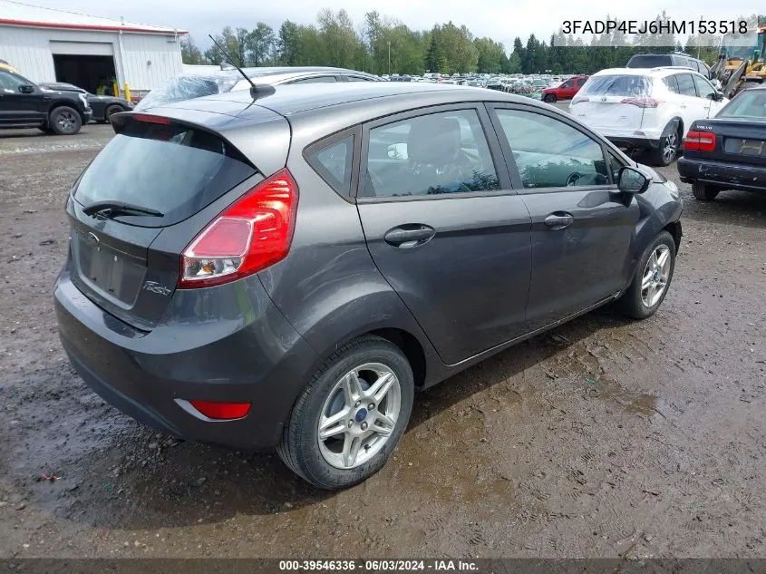 2017 Ford Fiesta Se VIN: 3FADP4EJ6HM153518 Lot: 39546336