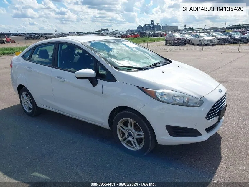 3FADP4BJ3HM135420 2017 Ford Fiesta Se