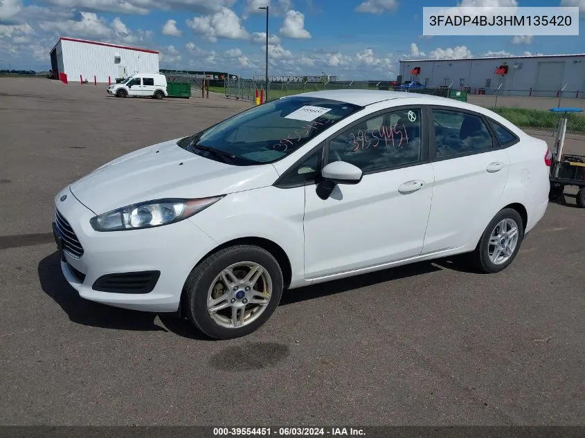 3FADP4BJ3HM135420 2017 Ford Fiesta Se