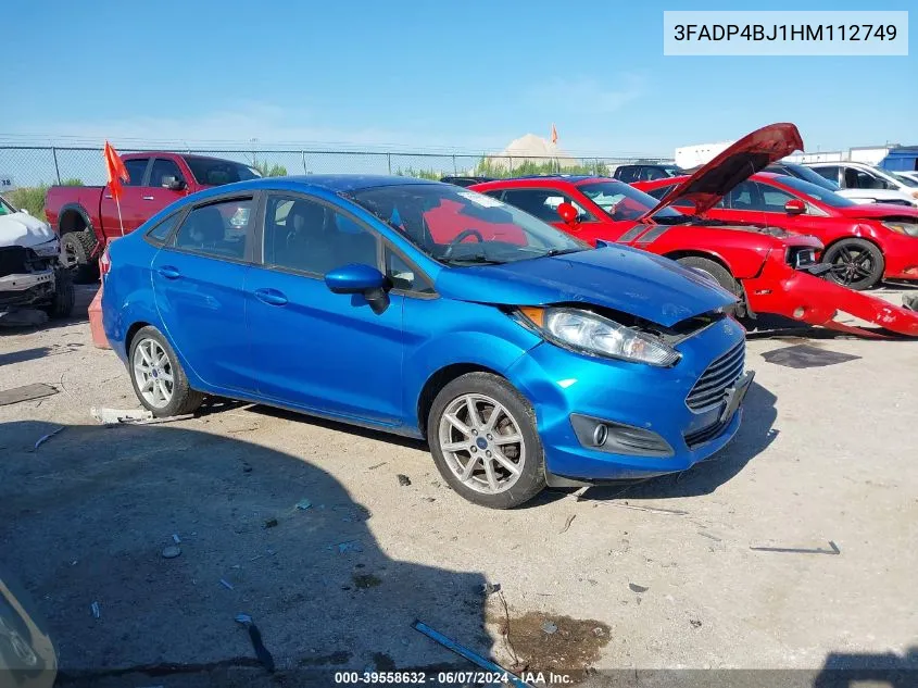 2017 Ford Fiesta Se VIN: 3FADP4BJ1HM112749 Lot: 39558632