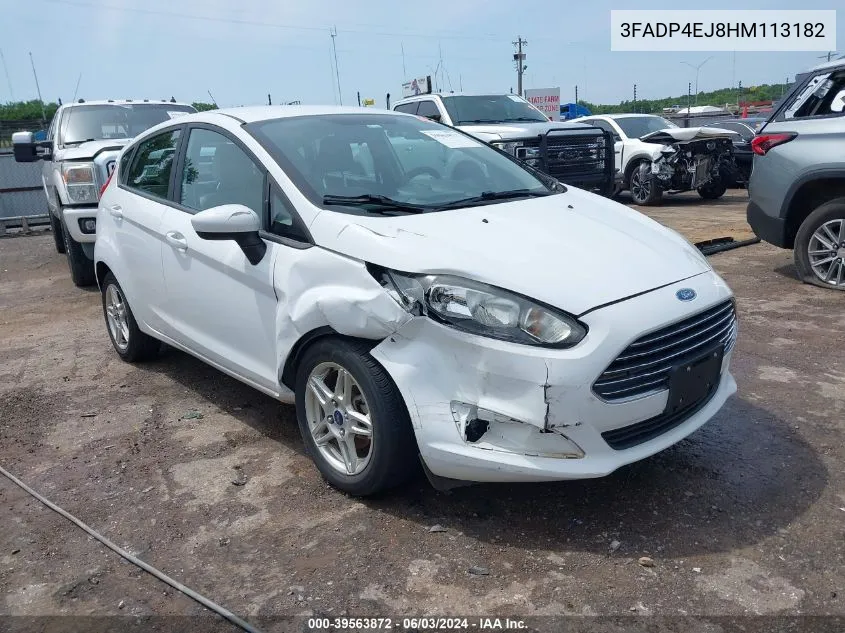 2017 Ford Fiesta Se VIN: 3FADP4EJ8HM113182 Lot: 39563872