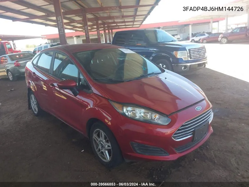 3FADP4BJ6HM144726 2017 Ford Fiesta Se