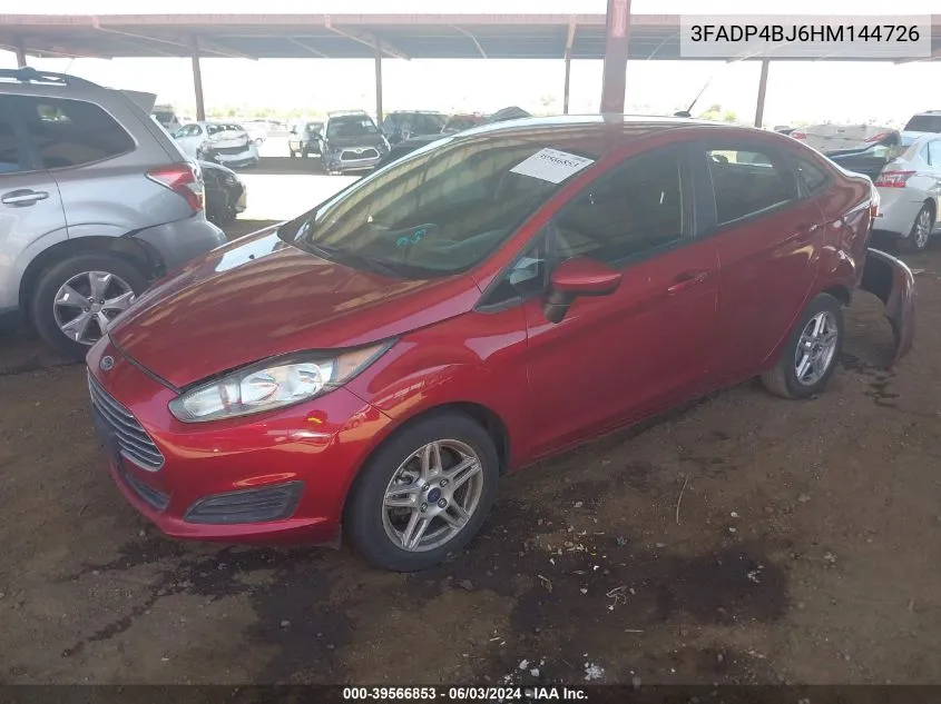 3FADP4BJ6HM144726 2017 Ford Fiesta Se