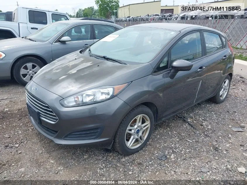 2017 Ford Fiesta Se VIN: 3FADP4EJ7HM115845 Lot: 39584984