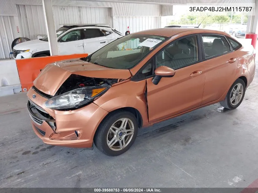 3FADP4BJ2HM115787 2017 Ford Fiesta Se