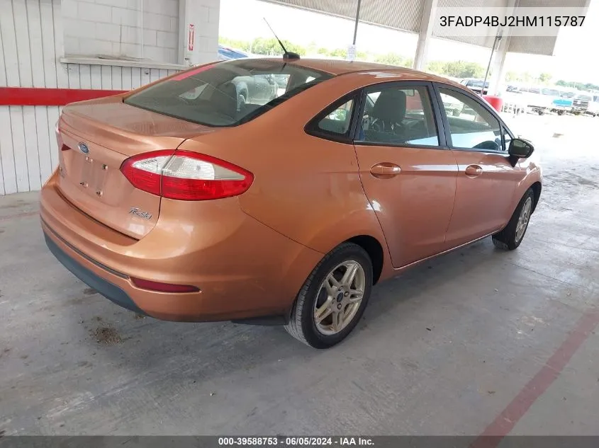 3FADP4BJ2HM115787 2017 Ford Fiesta Se