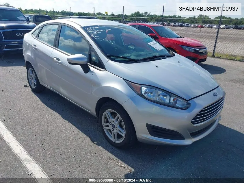 2017 Ford Fiesta Se VIN: 3FADP4BJ8HM100937 Lot: 39590980