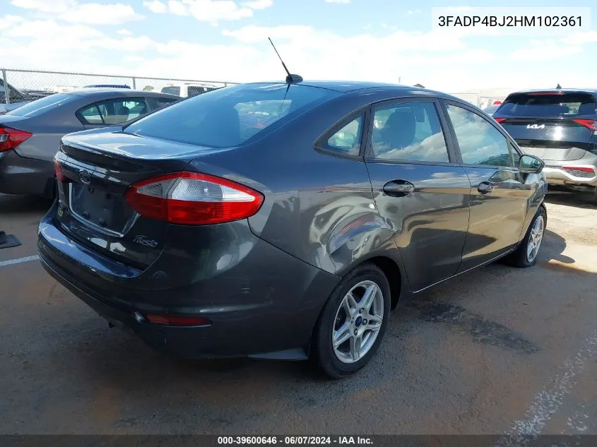 3FADP4BJ2HM102361 2017 Ford Fiesta Se