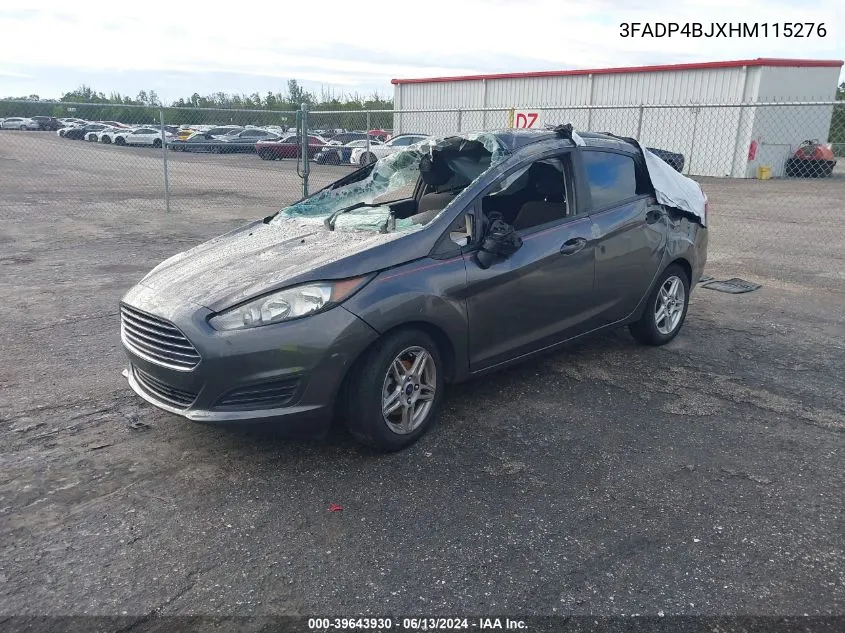 2017 Ford Fiesta Se VIN: 3FADP4BJXHM115276 Lot: 39643930