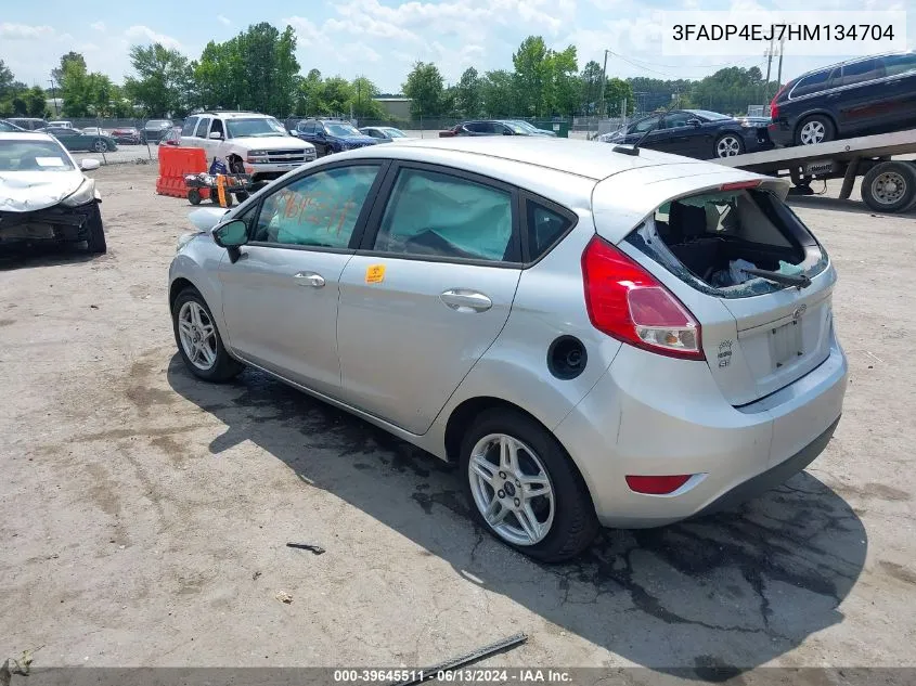 2017 Ford Fiesta Se VIN: 3FADP4EJ7HM134704 Lot: 39645511