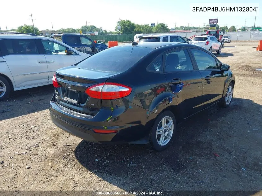 2017 Ford Fiesta Se VIN: 3FADP4BJ6HM132804 Lot: 39653565