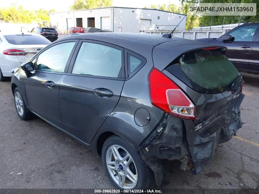 2017 Ford Fiesta Se VIN: 3FADP4EJXHM153960 Lot: 39662928