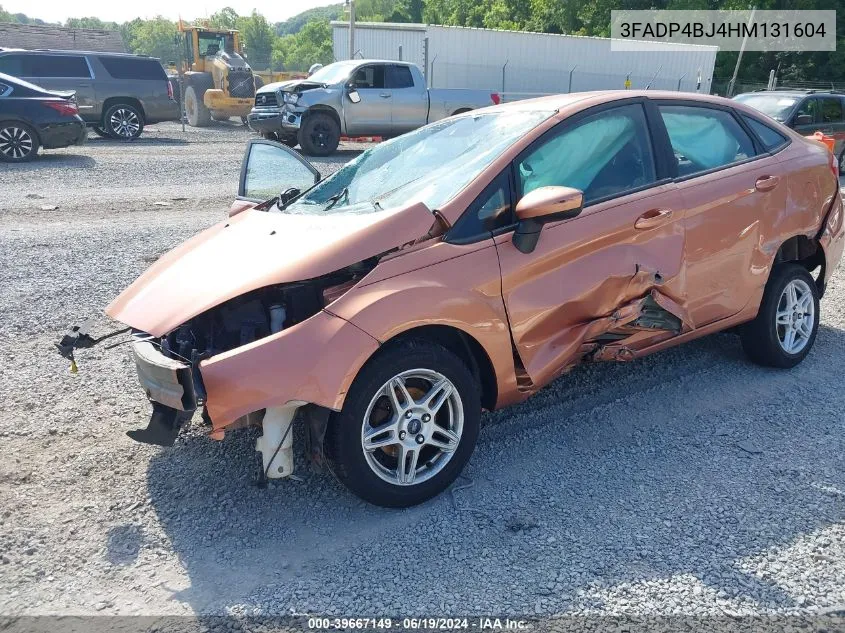 2017 Ford Fiesta Se VIN: 3FADP4BJ4HM131604 Lot: 39667149