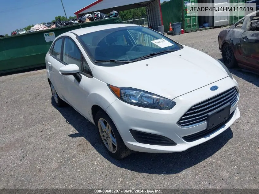 2017 Ford Fiesta Se VIN: 3FADP4BJ4HM113619 Lot: 39683207