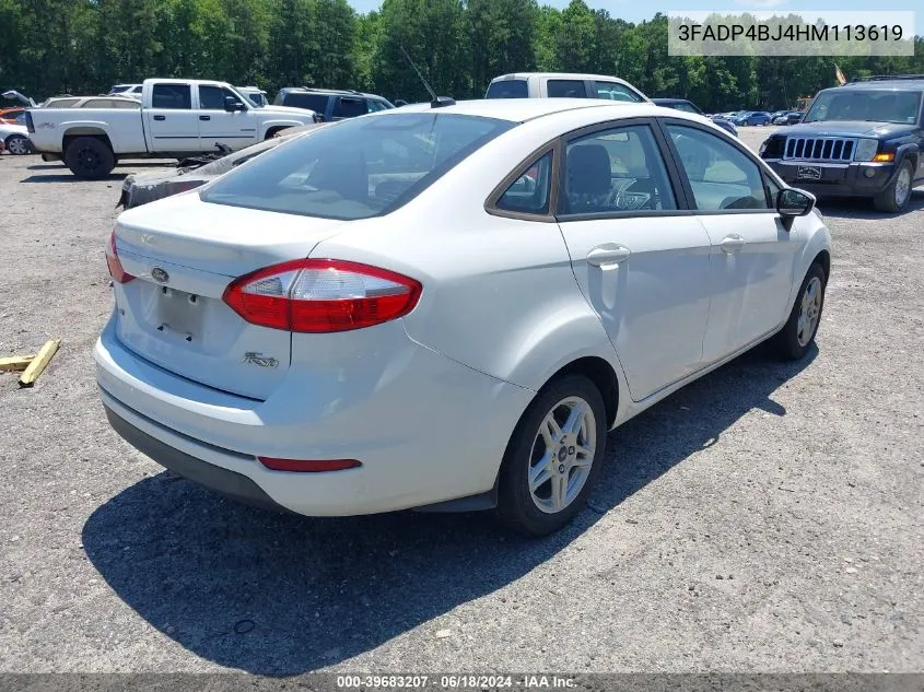 2017 Ford Fiesta Se VIN: 3FADP4BJ4HM113619 Lot: 39683207