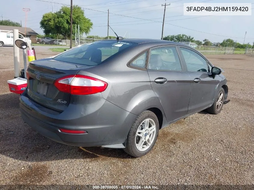 2017 Ford Fiesta Se VIN: 3FADP4BJ2HM159420 Lot: 39708005