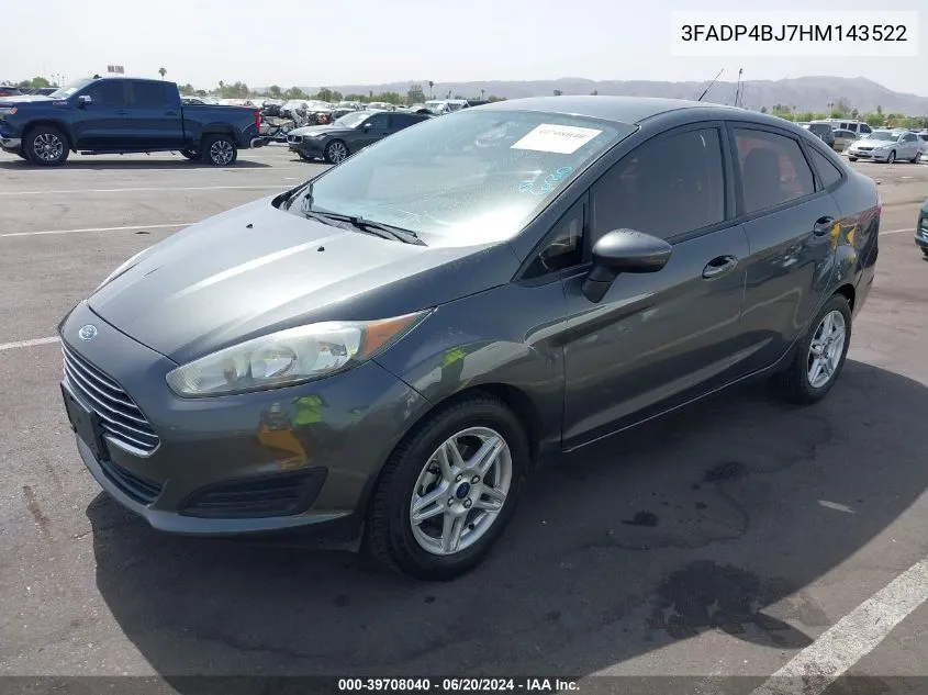 3FADP4BJ7HM143522 2017 Ford Fiesta Se