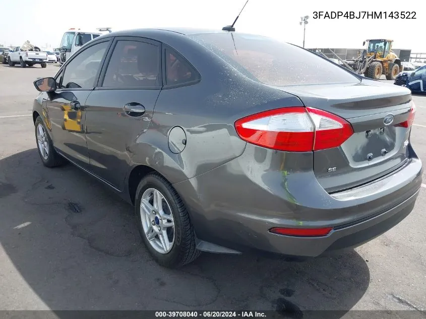 3FADP4BJ7HM143522 2017 Ford Fiesta Se