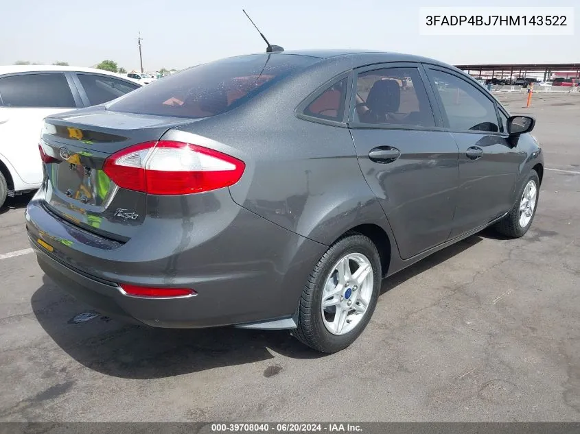 3FADP4BJ7HM143522 2017 Ford Fiesta Se