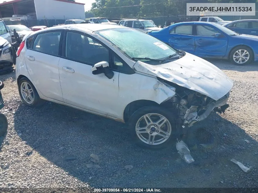 2017 Ford Fiesta Se VIN: 3FADP4EJ4HM115334 Lot: 39709054