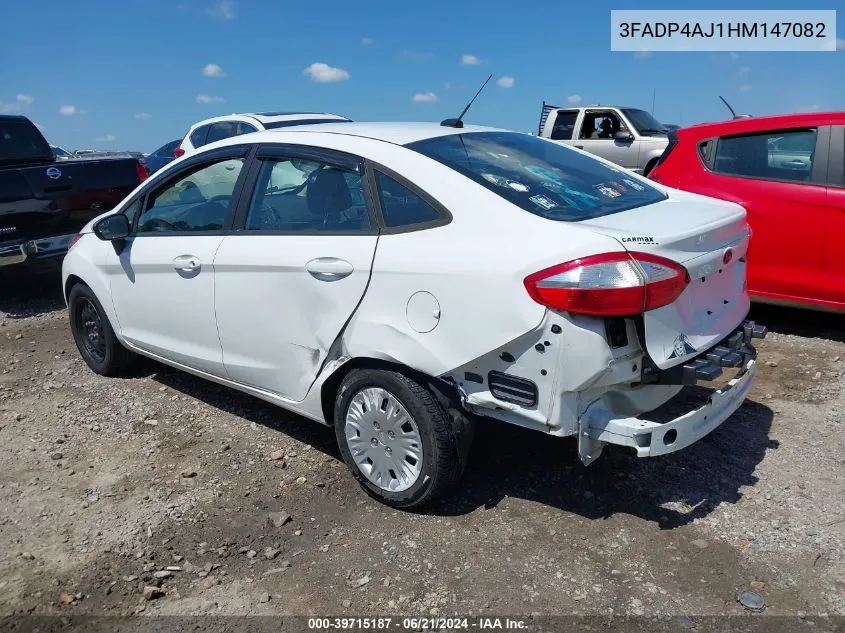 2017 Ford Fiesta S VIN: 3FADP4AJ1HM147082 Lot: 39715187