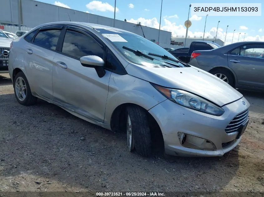 2017 Ford Fiesta Se VIN: 3FADP4BJ5HM153093 Lot: 39723521