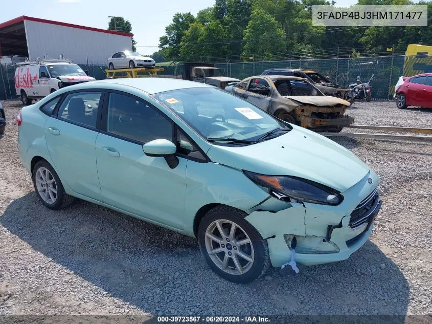 2017 Ford Fiesta Se VIN: 3FADP4BJ3HM171477 Lot: 39723567