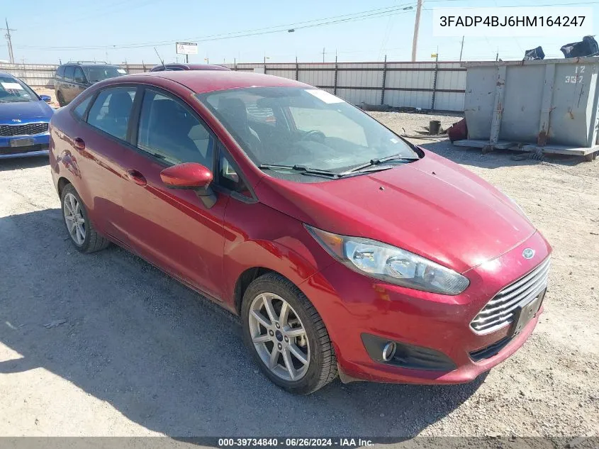 2017 Ford Fiesta Se VIN: 3FADP4BJ6HM164247 Lot: 39734840