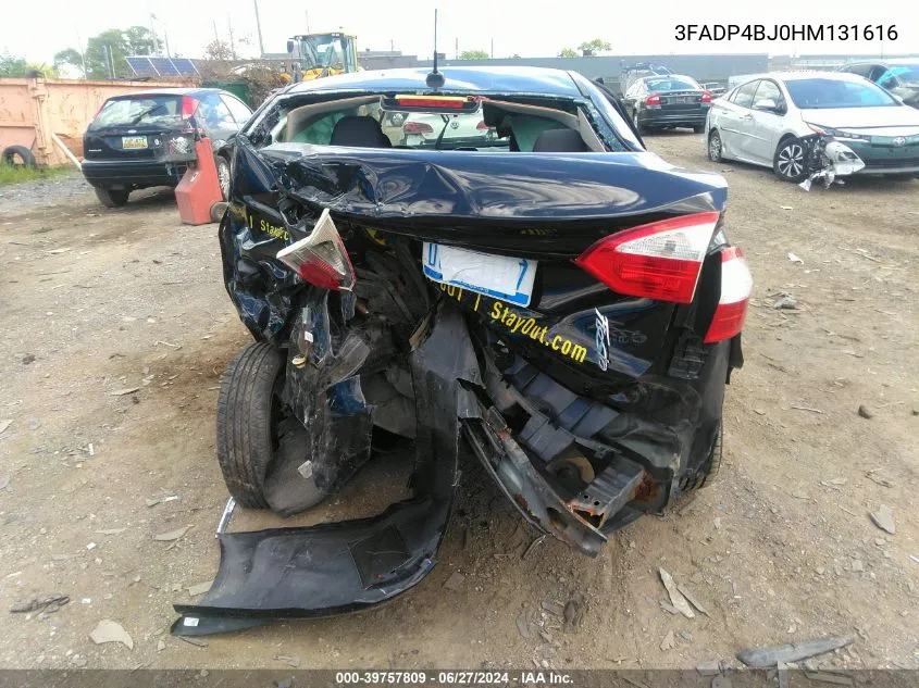 2017 Ford Fiesta Se VIN: 3FADP4BJ0HM131616 Lot: 39757809