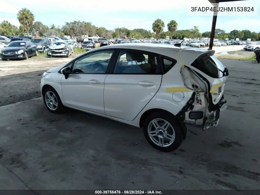 2017 Ford Fiesta Se VIN: 3FADP4EJ2HM153824 Lot: 39758476