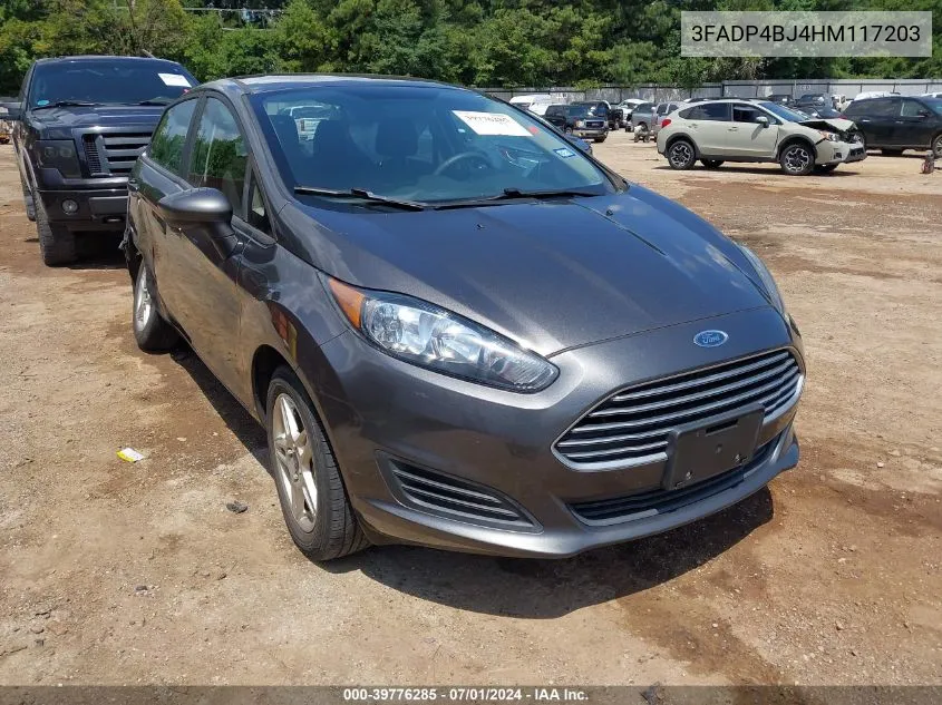 2017 Ford Fiesta Se VIN: 3FADP4BJ4HM117203 Lot: 39776285