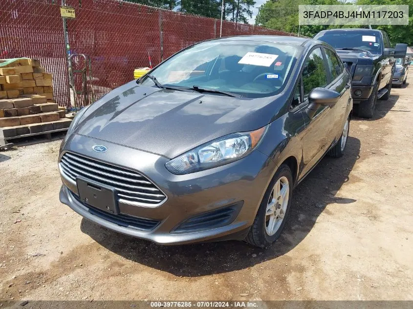 2017 Ford Fiesta Se VIN: 3FADP4BJ4HM117203 Lot: 39776285