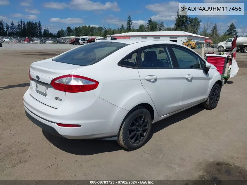 2017 Ford Fiesta S VIN: 3FADP4AJ9HM117456 Lot: 39783723