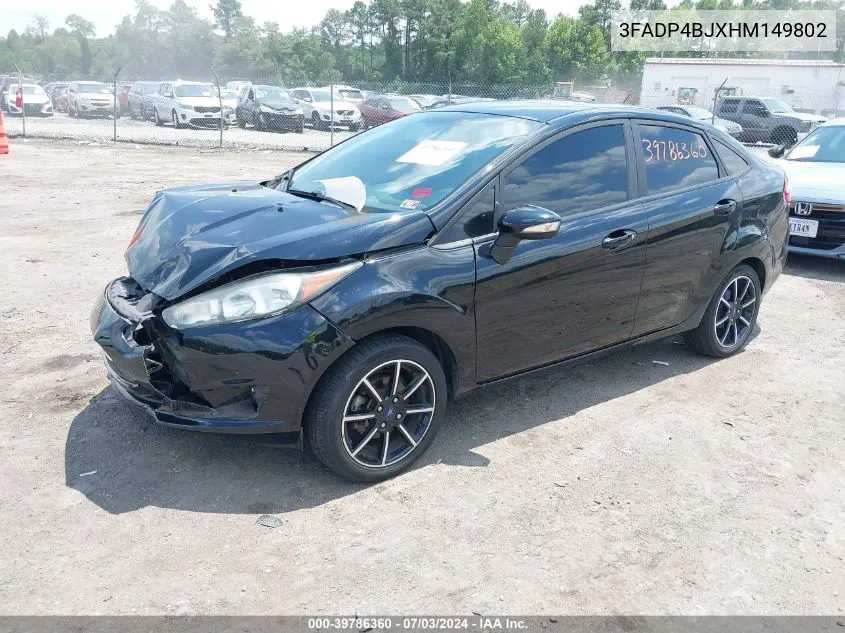 2017 Ford Fiesta Se VIN: 3FADP4BJXHM149802 Lot: 39786360