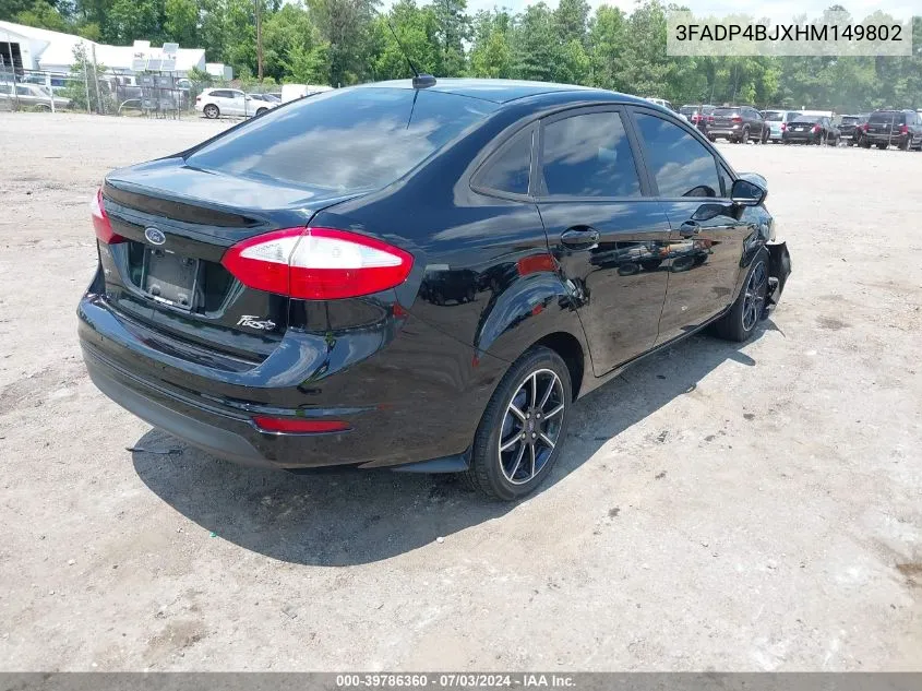 3FADP4BJXHM149802 2017 Ford Fiesta Se