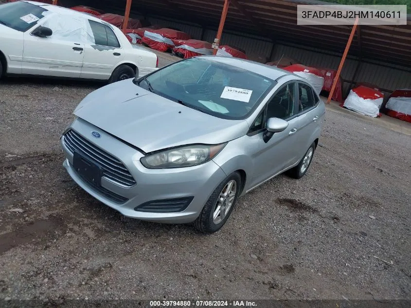 2017 Ford Fiesta Se VIN: 3FADP4BJ2HM140611 Lot: 39794880