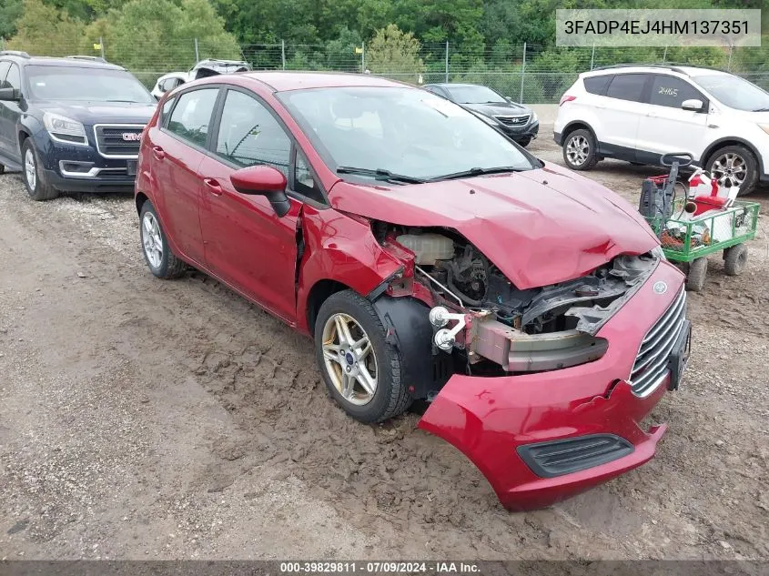 3FADP4EJ4HM137351 2017 Ford Fiesta Se