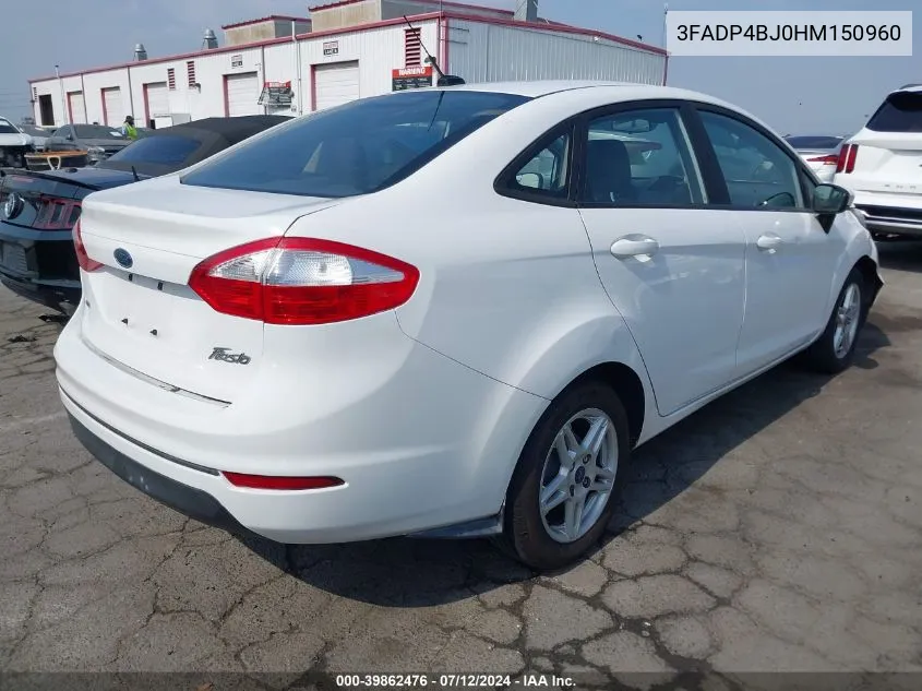 3FADP4BJ0HM150960 2017 Ford Fiesta Se