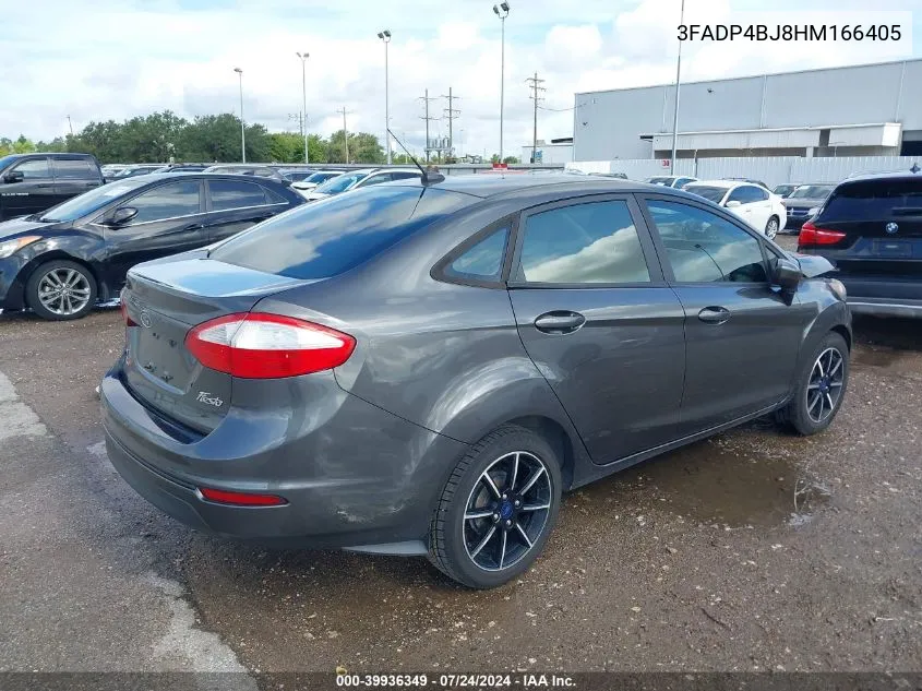 2017 Ford Fiesta Se VIN: 3FADP4BJ8HM166405 Lot: 39936349