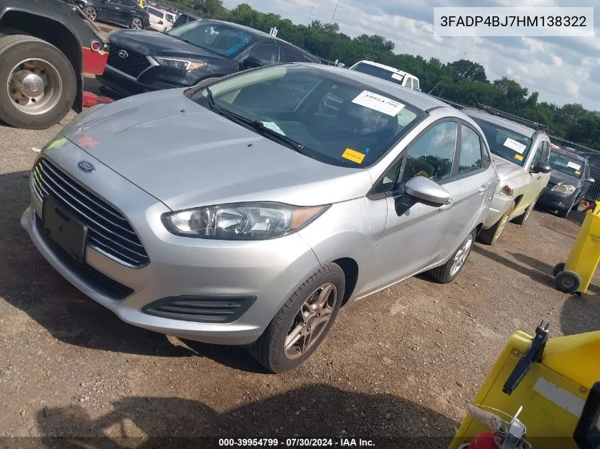 3FADP4BJ7HM138322 2017 Ford Fiesta Se