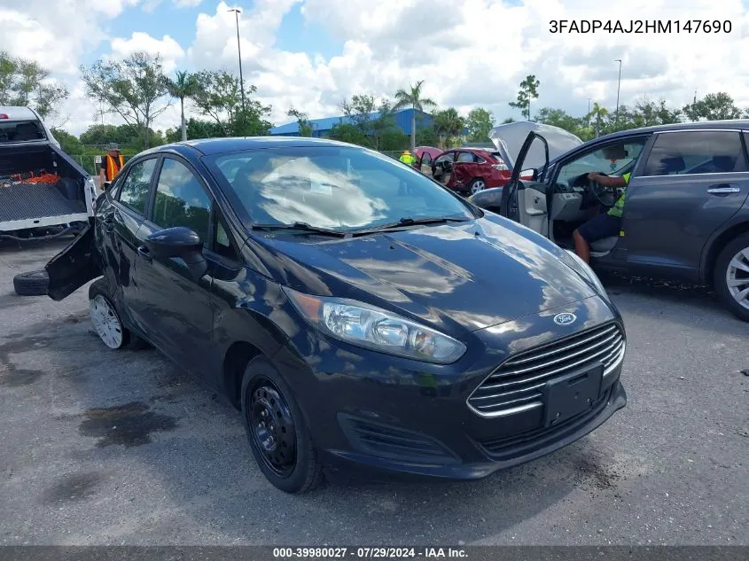 3FADP4AJ2HM147690 2017 Ford Fiesta S