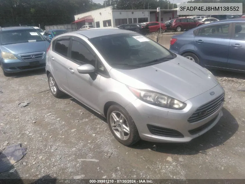 2017 Ford Fiesta Se VIN: 3FADP4EJ8HM138552 Lot: 39981210