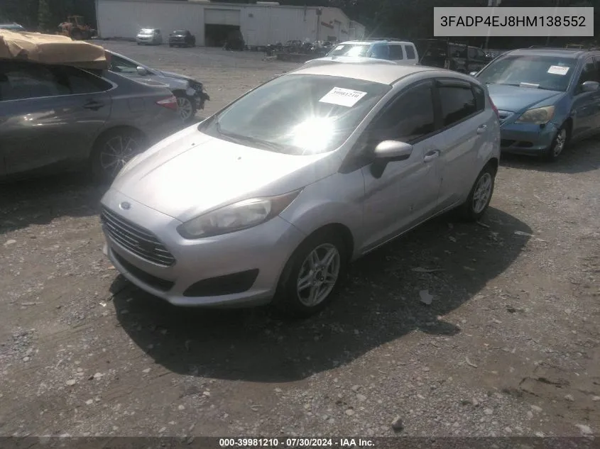 3FADP4EJ8HM138552 2017 Ford Fiesta Se