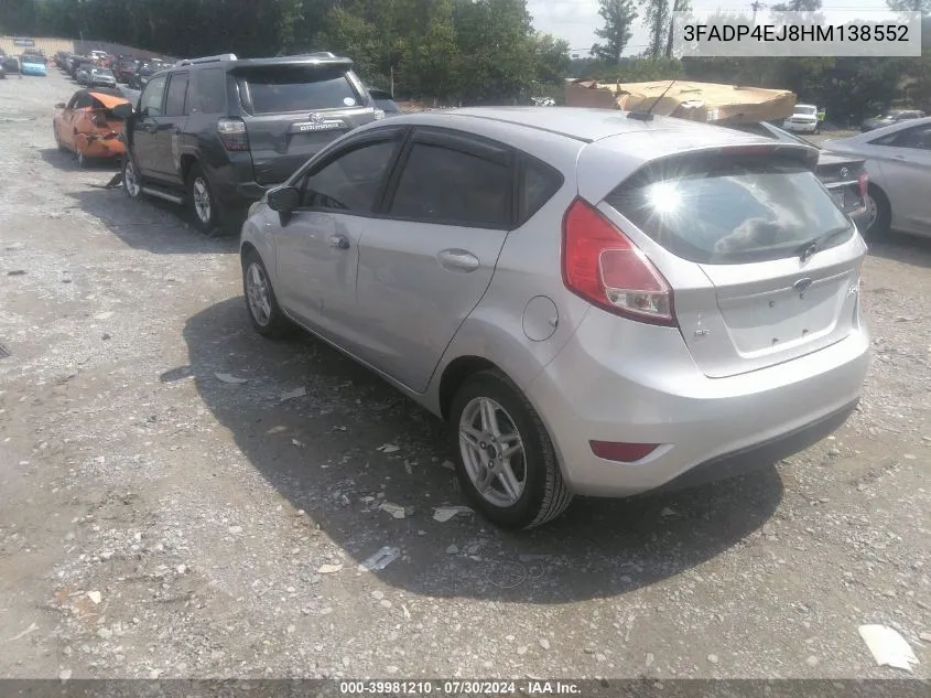 2017 Ford Fiesta Se VIN: 3FADP4EJ8HM138552 Lot: 39981210