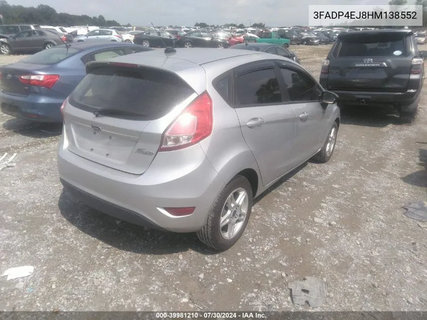 3FADP4EJ8HM138552 2017 Ford Fiesta Se